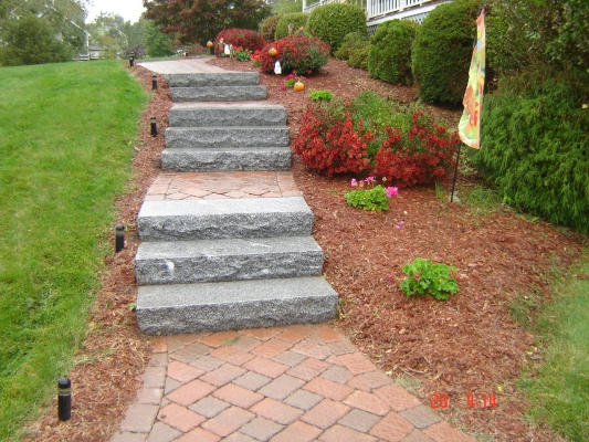 techo pavers 4'granite steps