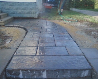 Techo-bloc Inca Paver w/roka steps