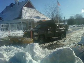 commercial snow plowing