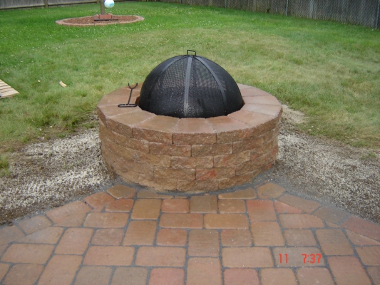 Techo-Bloc Fire pit