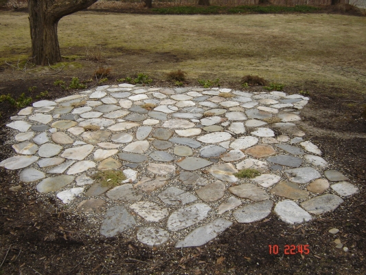 stone patio