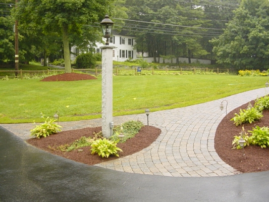 Bolduc walk with granite light Post 