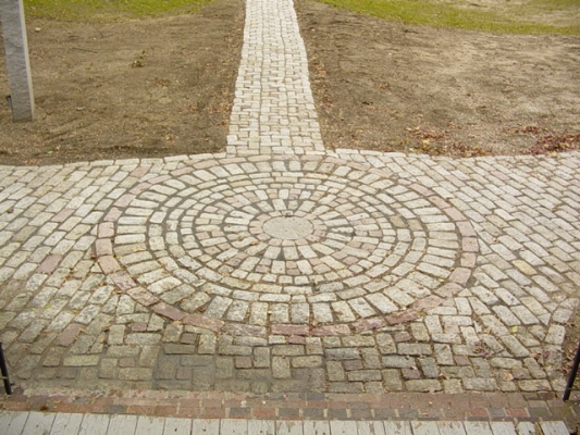 cobble stone circle